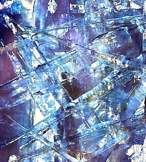 Blue Ice Drawing By Joseph Sasso Fine Art America