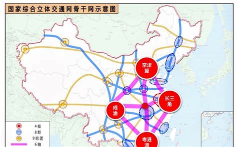 我国最重要的13条高铁，连通13个城市群，形成5个高铁枢纽极主轴