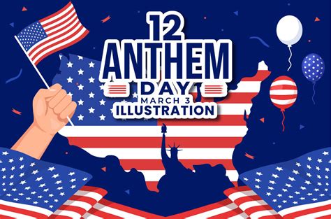 12 National Anthem Day Illustration Graphic By Denayunecf Creative