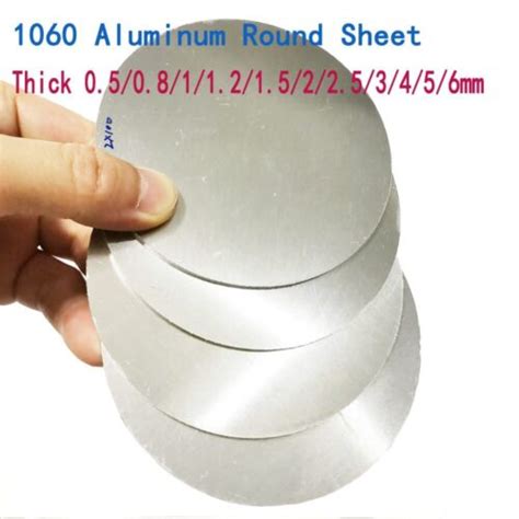 Pc Aluminum Circular Sheet Disc Flat Stock Round Plate Disk Dia