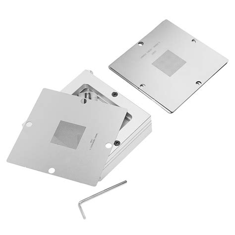 Reliable BGA Reballing Kit 90mm Template Fixture Jig With 10 Universal