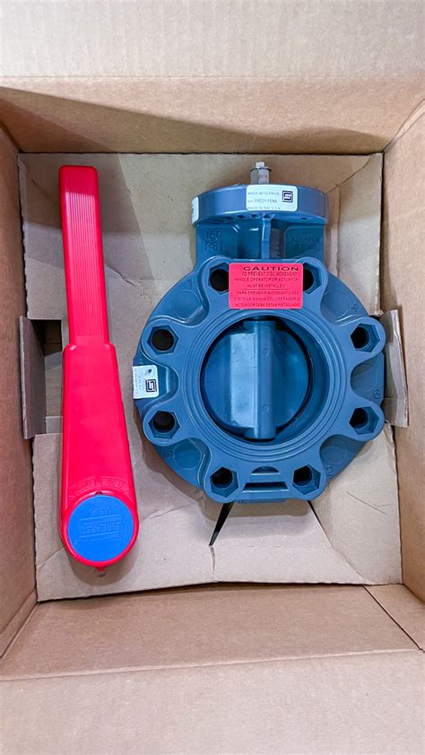 722311 040 Pvc Butterfly Valve Epdm Whandle 4plg 9 Mostrador Valco Industrial