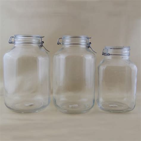 Bormioli Italy Fido Flip Top Glass Clear Jars 3L 4L 5L Pantry Magic