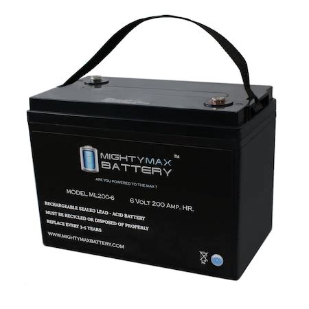 Mighty Max Battery Sealed Lead Acid Battery 6 V 200 AH Internal