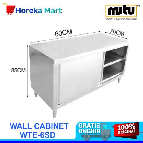 Jual Meja Kabinet Dapur Stainless Pintu Geser Cabinet Sliding Door WTE