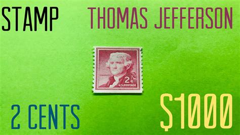 Stamps Thomas Jefferson 2 Cents Red 1954 Josershina In World YouTube