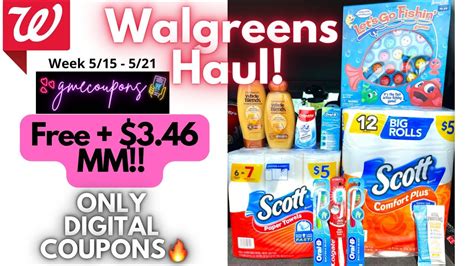 Walgreens Couponing Haul Free Mm Using Only A Digital Booster