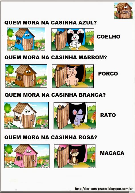 Ler Prazer Sequ Ncia Did Tica Da M Sica Quem Mora Na Casinha