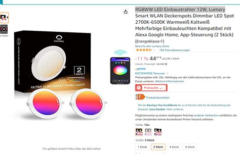 BK7231T WB2S - Lumary RGBWW LED Einbaustrahler 12W