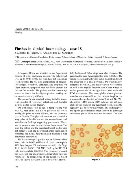 (PDF) INHERITED OROTIC ACIDURIA TYPE I