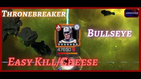 MCOC Bullseye Easy Solo Cheese Option ThroneBreaker EQ YouTube