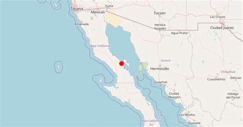 Sismo De Magnitud 4 0 Con Epicentro En Guerrero Negro Baja California