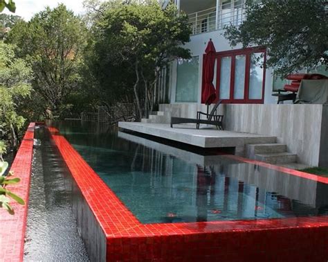 Lightstreams All Glass Tile Pool Chinese Red Pool Tile Swimming