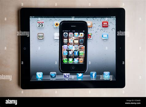 Ipad And Iphone Stock Photo Alamy