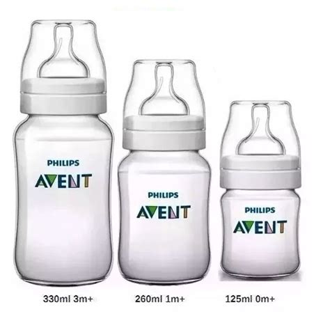 Kit 3 Mamadeiras Anti Colica 125 260 330ml Avent Philips em Promoção