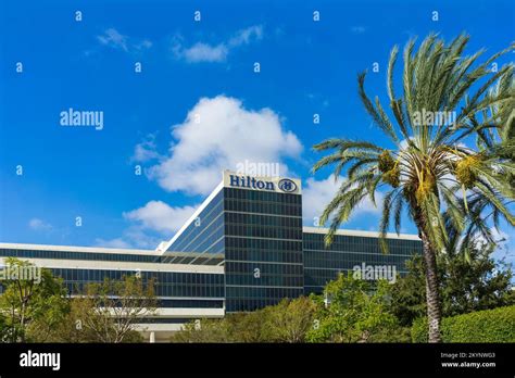 Anaheim Ca Usa November Exterior Of The Hilton Anaheim