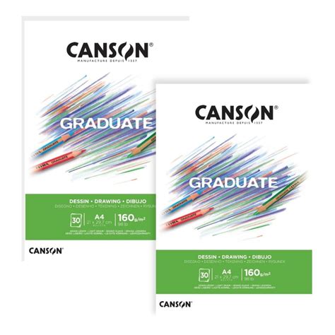 Papel Desenho Canson Graduate Drawing 160g 30Fls Os Materiais