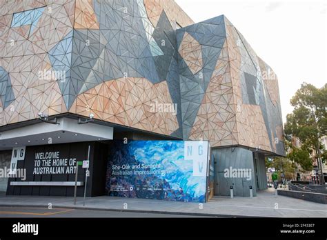 Melbourne Ngv National Gallery Of Victoria Building In Melbourne City