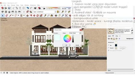 Tutorial Setting Render Arsitektur Collage Styles Tanpa Renderan