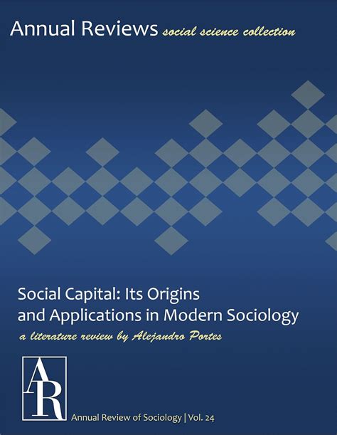 Social Capital Its Origins And Applications In Modern Sociology