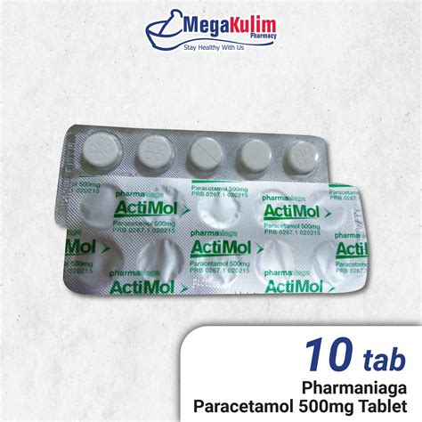 Actimol Paracetamol 500mg 650mg 10 Tab Lazada