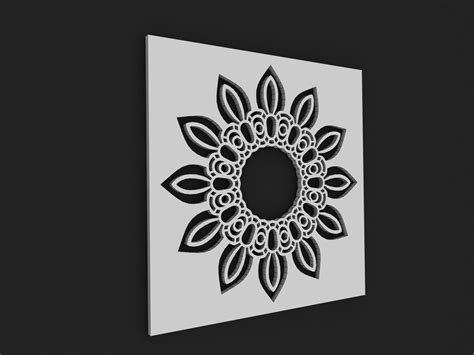 Mandala Marcos Vol Modelo D Wrl Stl Obj Max Fbx Dwg