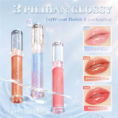 Focallure Watery Glow Lipgloss Bs Raena Beauty Platform Reseller