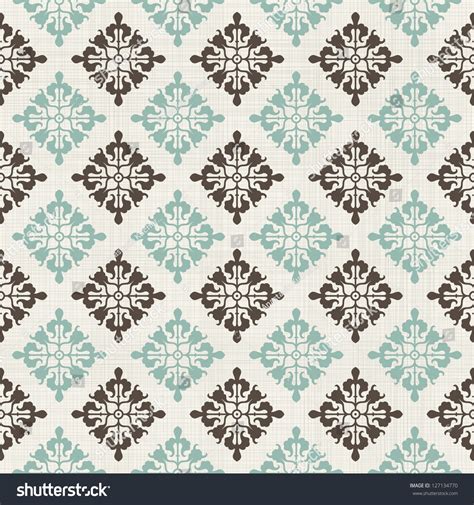 Vintage Seamless Pattern Victorian Motif Stock Vector Royalty Free