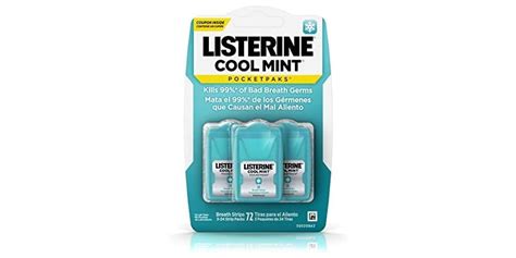 Listerine Breath Strips Cool Mint Ct