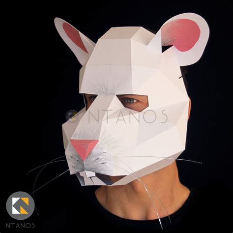 Rat Mask Papercraft Animal Masks By Ntanos Made By You