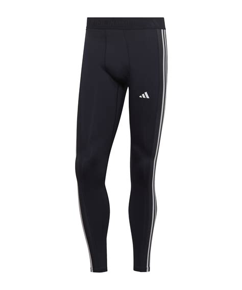 Adidas Techfit 3 Stripes Training Long Tights Blue Lifestyle