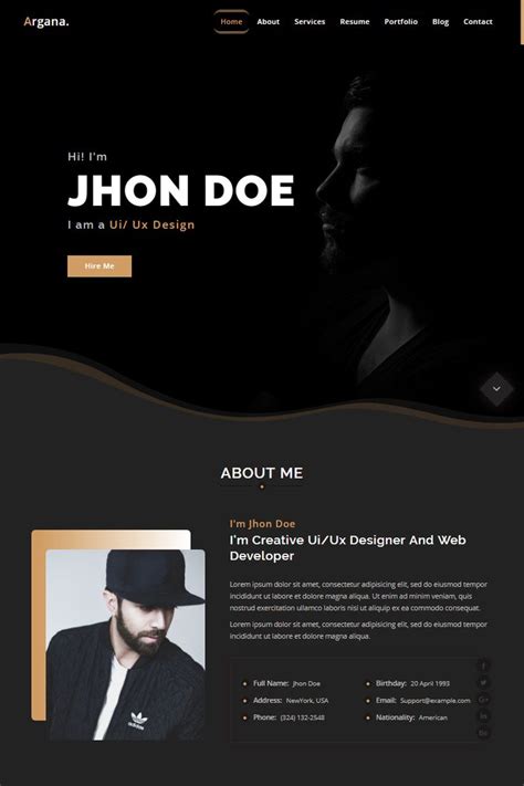 1947 Landing Page Templates | Responsive Landing Pages 2023 | Personal portfolio, Portfolio web ...