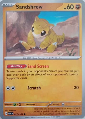 Pok Mon Tcg Sandshrew Meses Sin Inter S