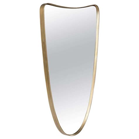 Italian 1950s Design Style Brass Mirror For Sale At 1stdibs