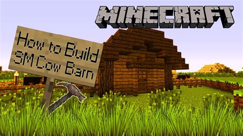 Minecraft How To Build Small Cow Barn Youtube