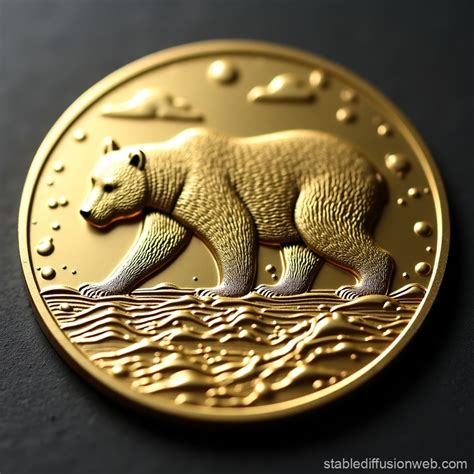 Bear Coin 3D Depth Map | Stable Diffusion Online