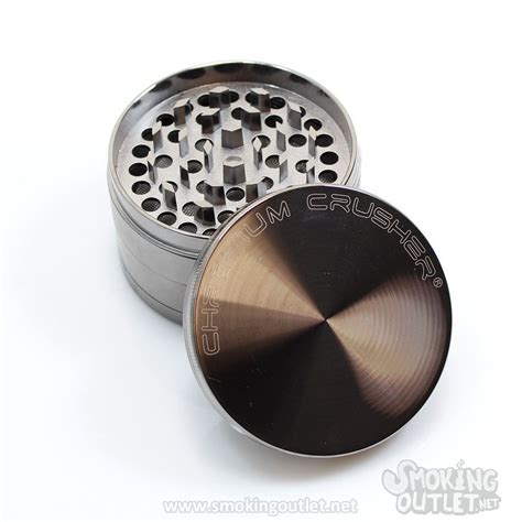 Chromium Crusher Large 4 Piece Legal Dry Herb Grinder Smoking Outlet