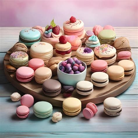 premium photo  circle   types  desserts