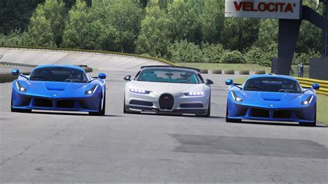 Bugatti Chiron Vs Ferrari Laferrari At Monza Full Course Youtube