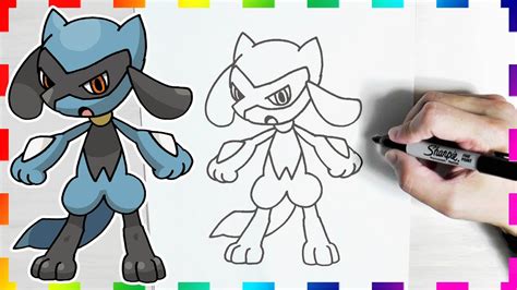 How To Draw Riolu Pokemon Go Youtube