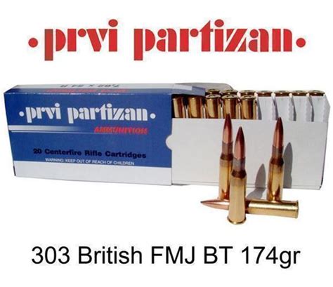 Prvi Partizan Ppu Rifle Ammo British Gr Fmj Rds Box