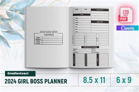 5 Canva 2024 Girl Boss Planner Designs And Graphics