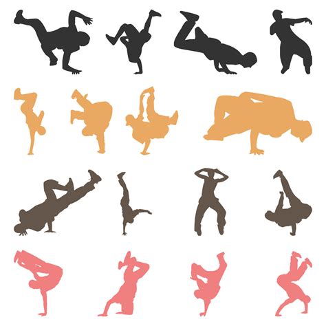 vector dance flat dancer silhouette 23026205 Vector Art at Vecteezy