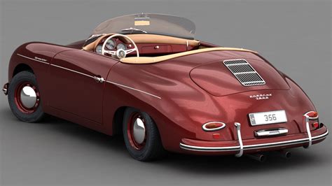 Porsche 356 speedster 1950 model - TurboSquid 1222393