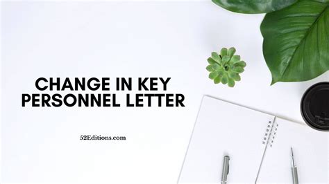 Change in Key Personnel Letter // Get FREE Letter Templates (Print or Download)