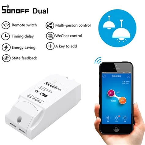 Sonoff Smart Switch Home Remote Control Sonoff Dual 2CH Wifi Wireless