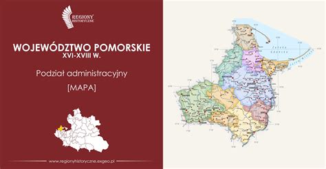 Administrative Map Of The Pomeranian Voivodeship Th Th Centuries