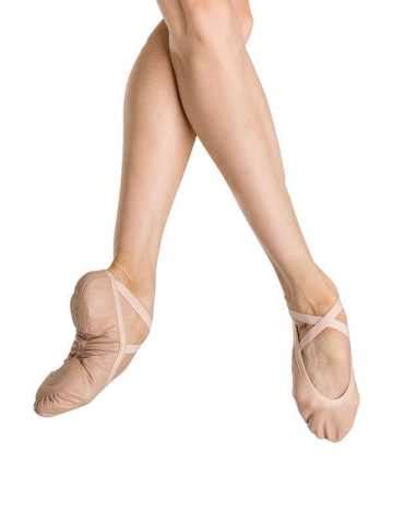 Demi Pointes Wear Moi Pluton Cuir Stretch Bi Semelles Danse Classique