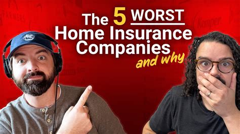 The 5 Worst Home Insurance Companies And Why They Re The Worst Youtube