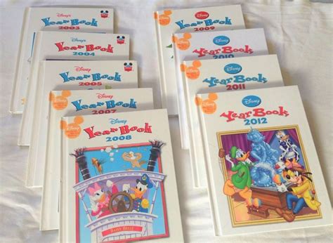 Disney Yearbook Set Lot Of 9 Books 2003 To 2012 Scholastic Childrens